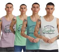 klassisches BLEND BDLingo Herren Tanktop mit Rundhals Top 20714921ME W...