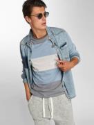 sportliches Just Rhyse Herren T-Shirt mit Baumwolle Blau/Beige/Grau