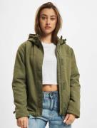 schlichte Brandit Damen Jacke Reißverschluss Klettverschluss Khaki