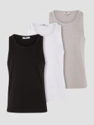modernes DEF Herren Tank-Top Reißverschluss Taschen mit Baumwolle Schw...