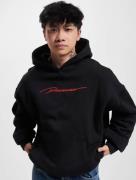 lässiger Rocawear Herren Hoodie Kordelzug Taschen mit Baumwolle Schwar...