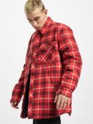 lässige Urban Classics Herren Jacke 175 g/m² mit Baumwolle Rot/Schwarz